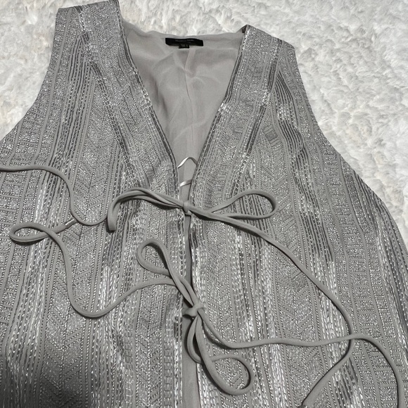 MOSSIMO DUTTY METALLIC THREAD VEST WITH EMBROIDERY - Picture 15 of 16